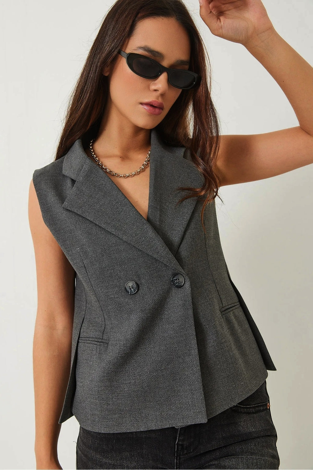 Anthracite Women Vest