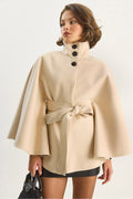 Cream Women Poncho