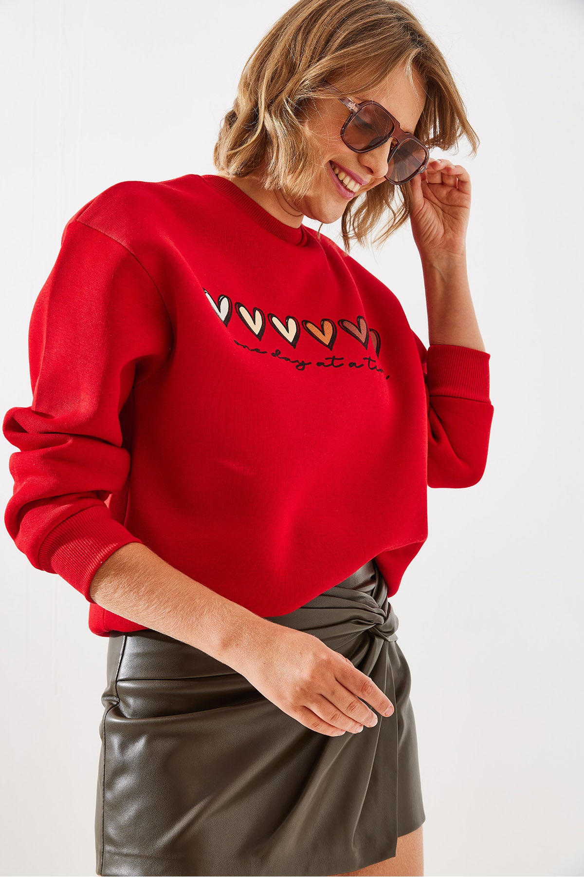 Red Women Sweatshirt