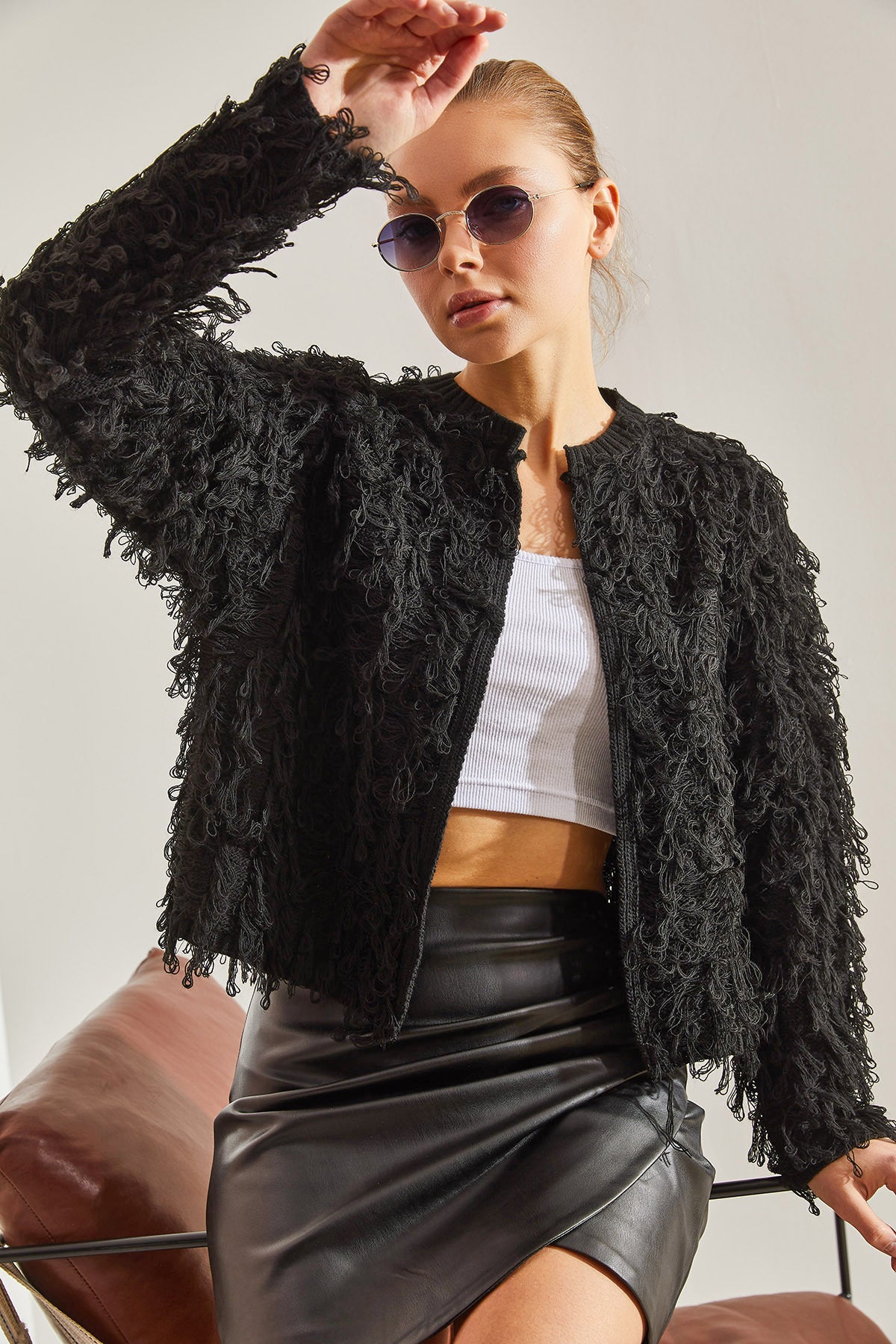 Black Women Cardigan