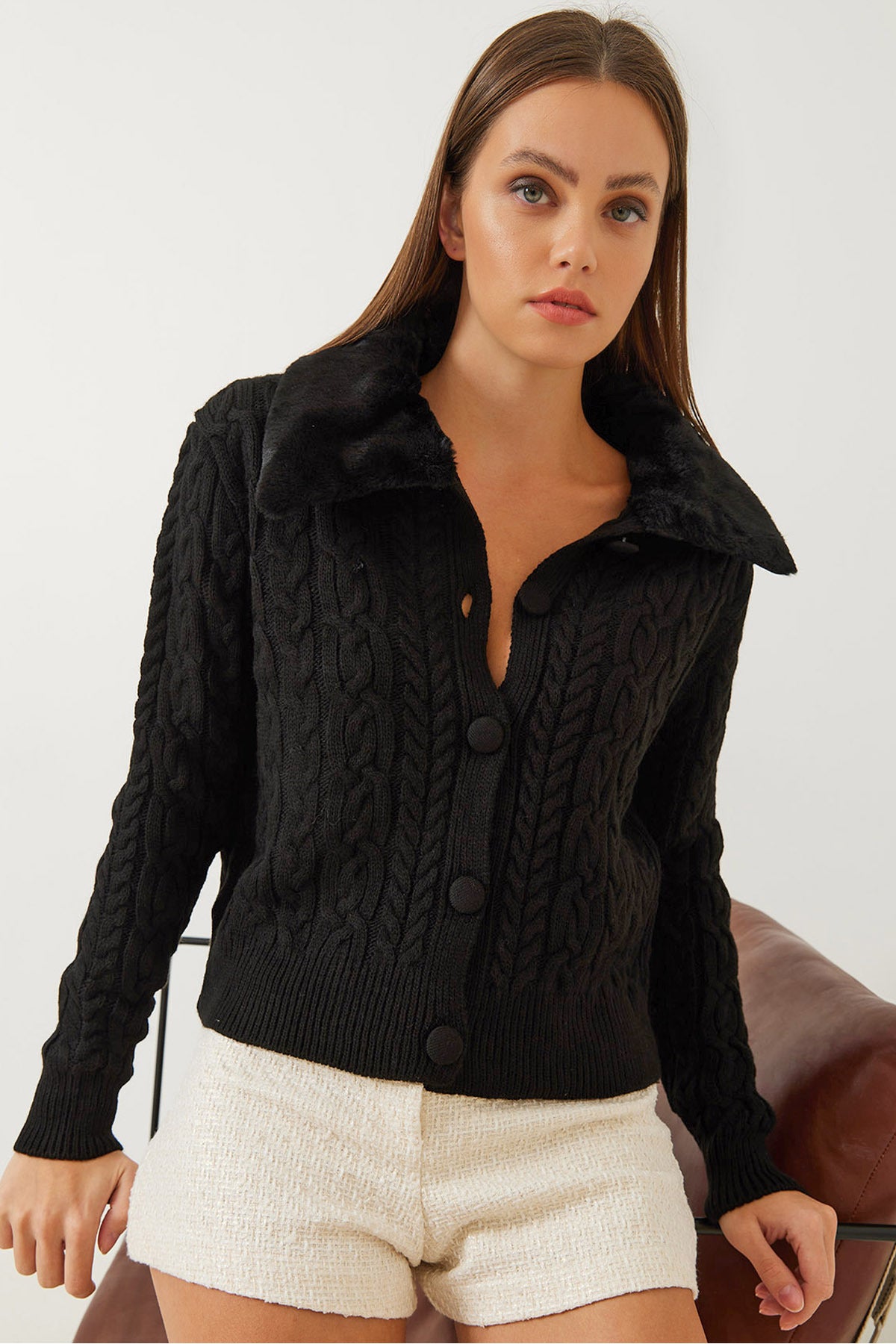Black Women Cardigan