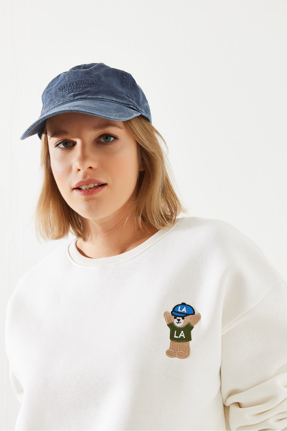 Ecru Women Sweatshirt