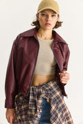 Burgundy Women Jacket