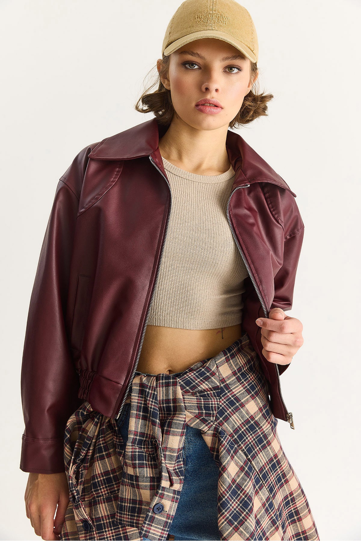 Burgundy Women Jacket