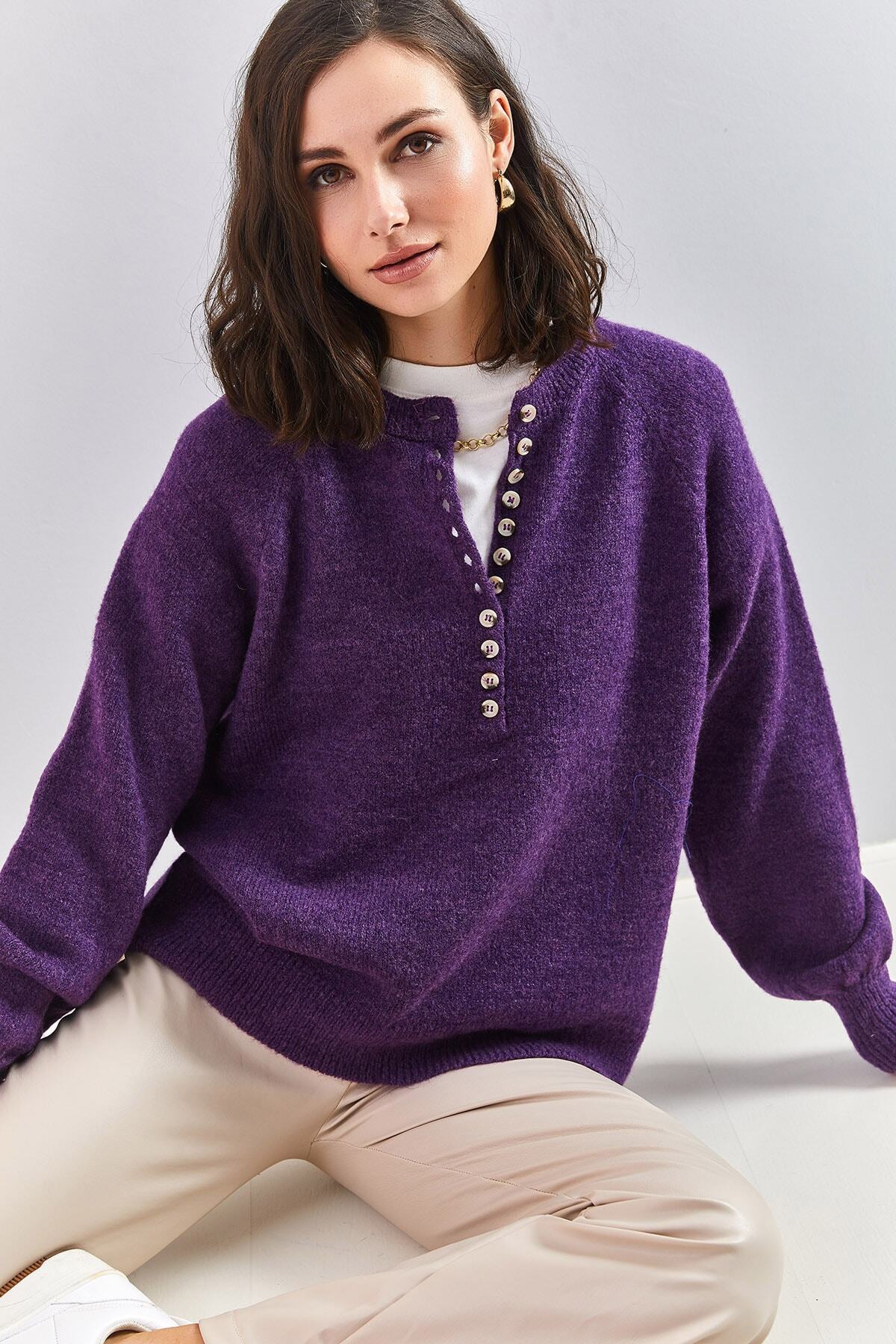 Purple Women Sweater