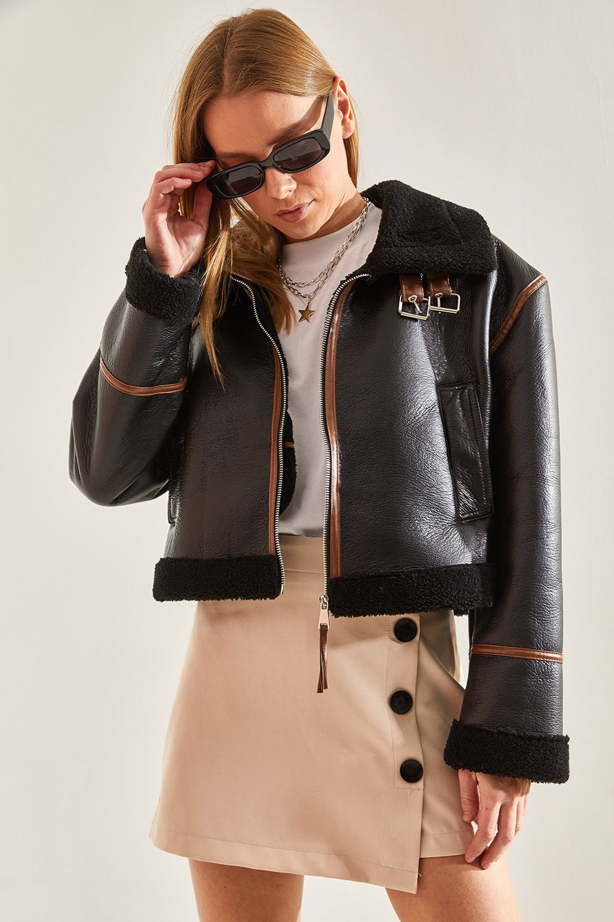 Matte Black Women Jacket