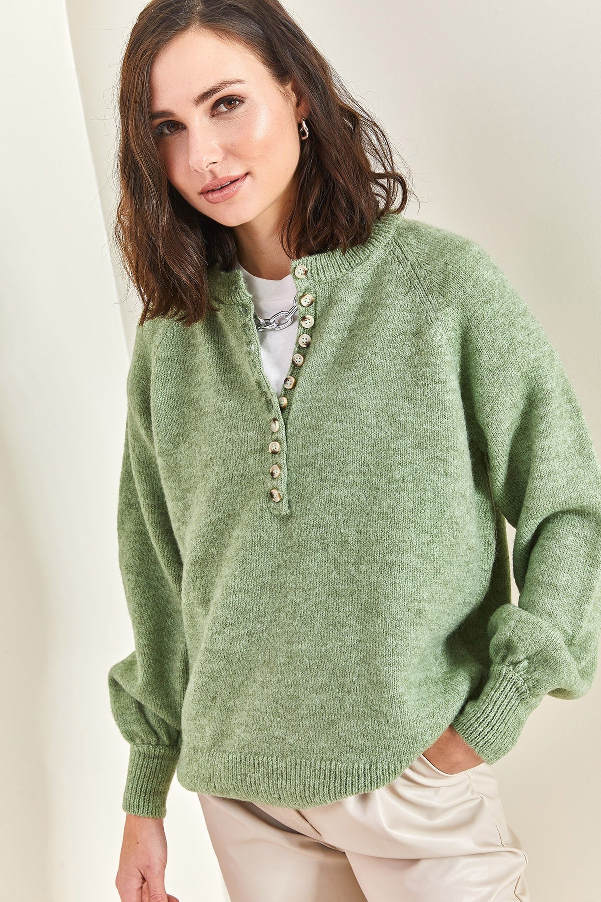 Green Women Sweater