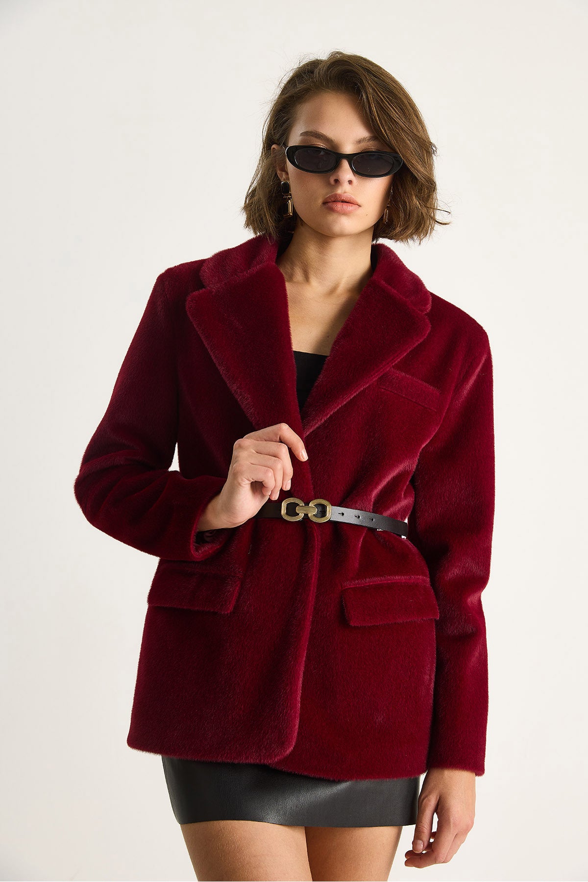 Burgundy Women Jacket