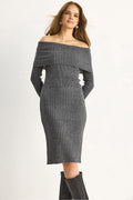 Gray Melange Women Dress