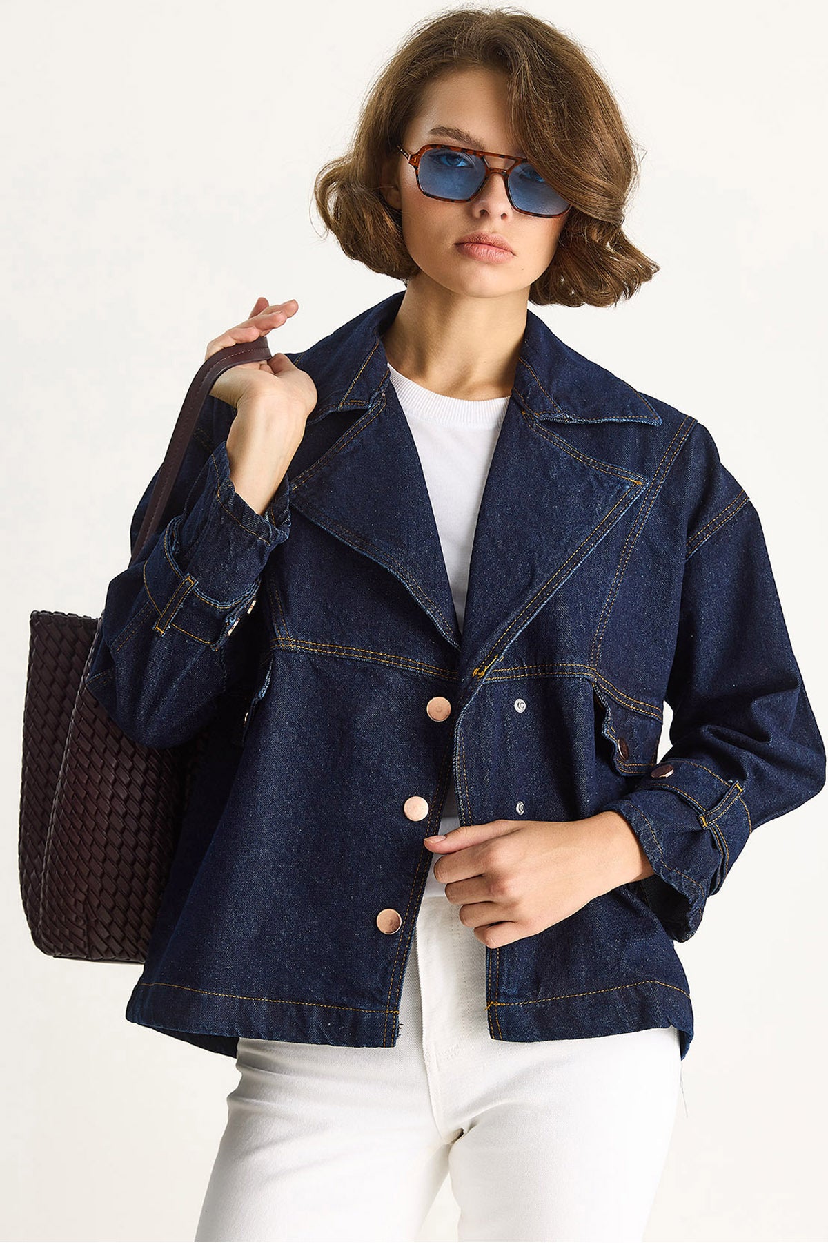 Navy Blue Women Jacket