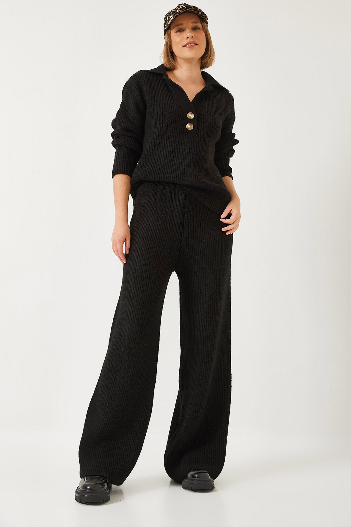 Black Women Two-Piece Set