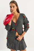 Anthracite Women Cardigan