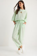 Green Women Two-Piece Set