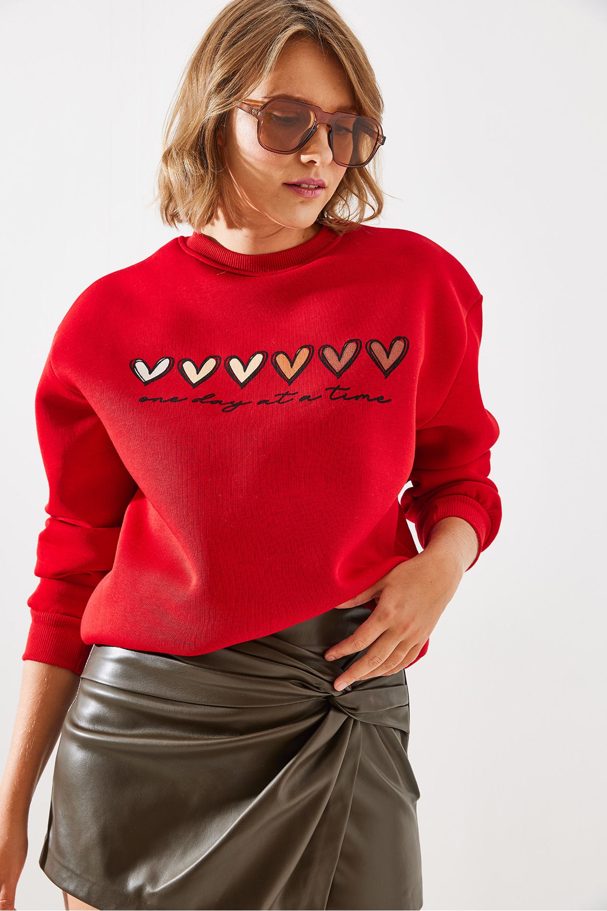 Red Women Sweatshirt