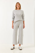Grey Women Two-Piece Set