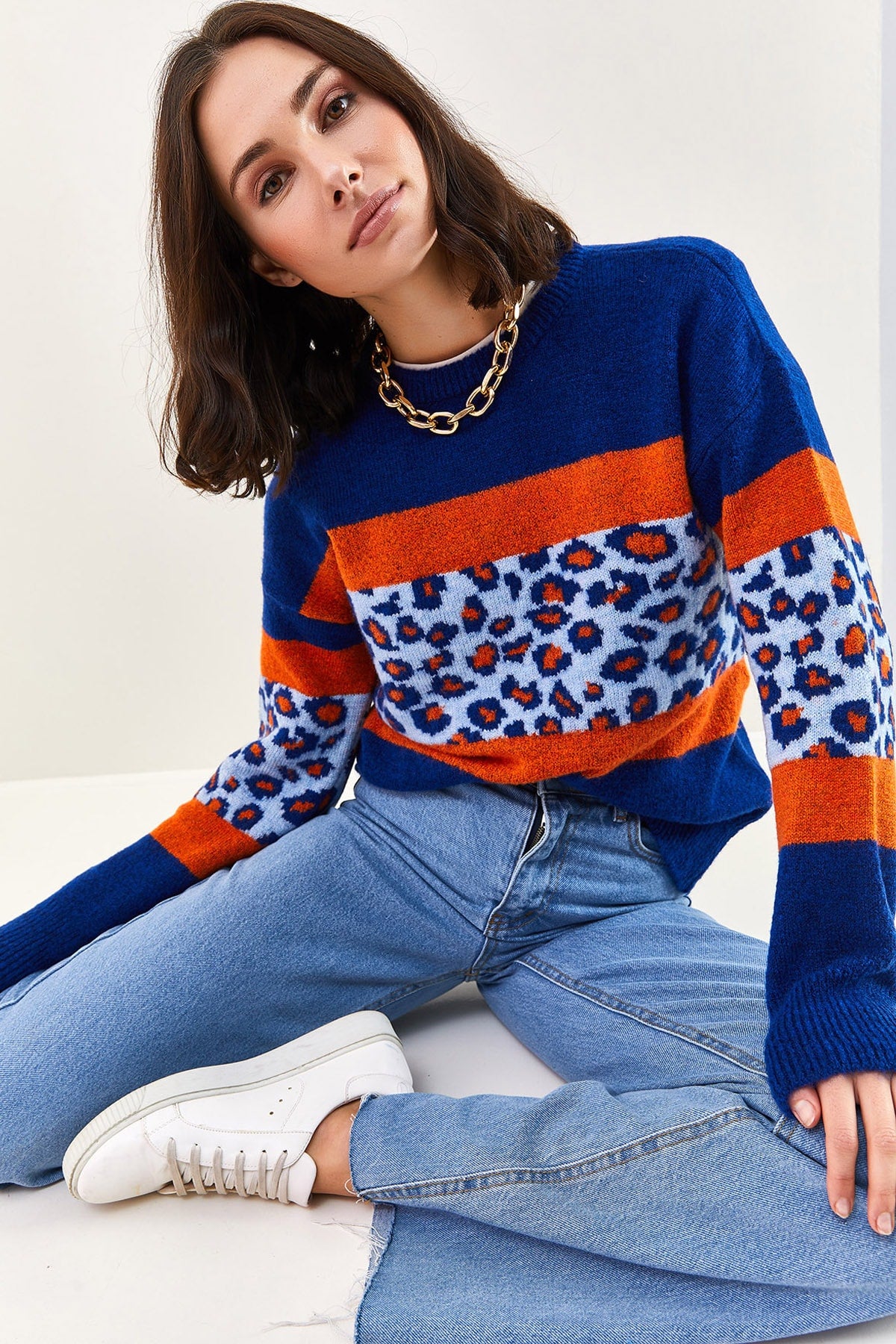 Blue Women Sweater