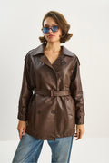 Brown Women Trench Coat