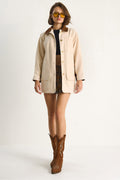 Beige Women Jacket