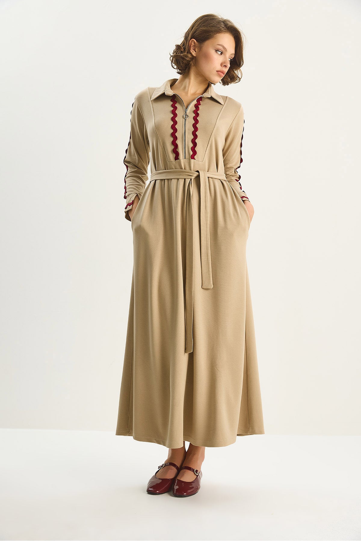 Milky Brown Women Dress