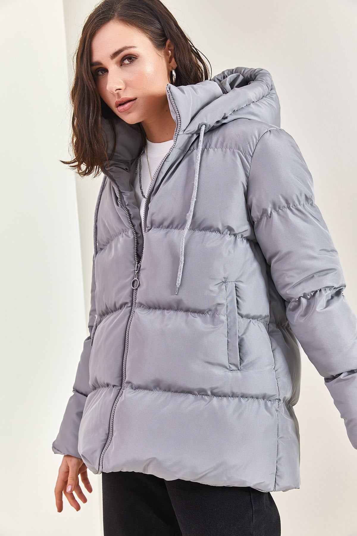 Grey Women Coat