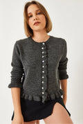 Anthracite Women Cardigan