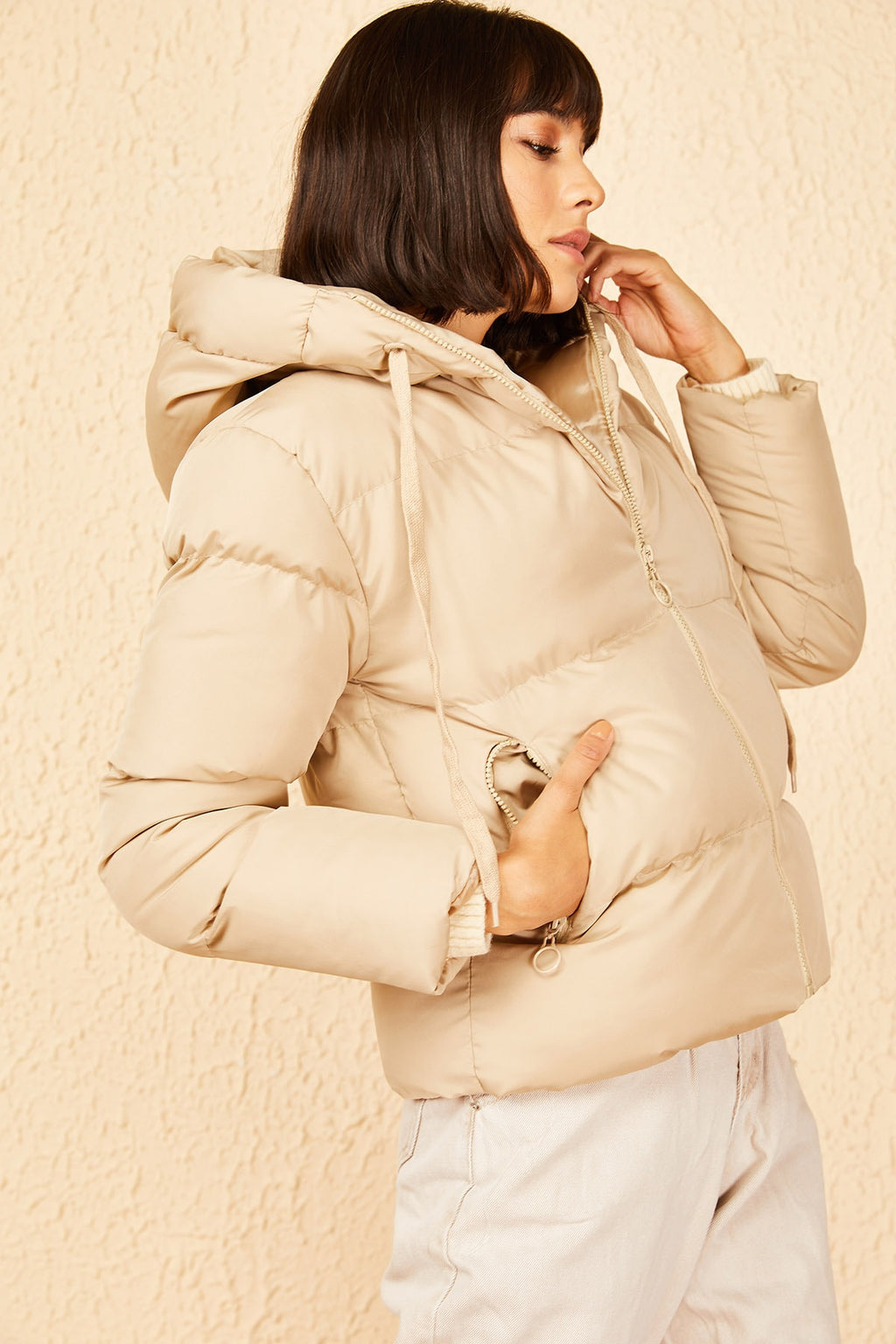 Camel Women Coat