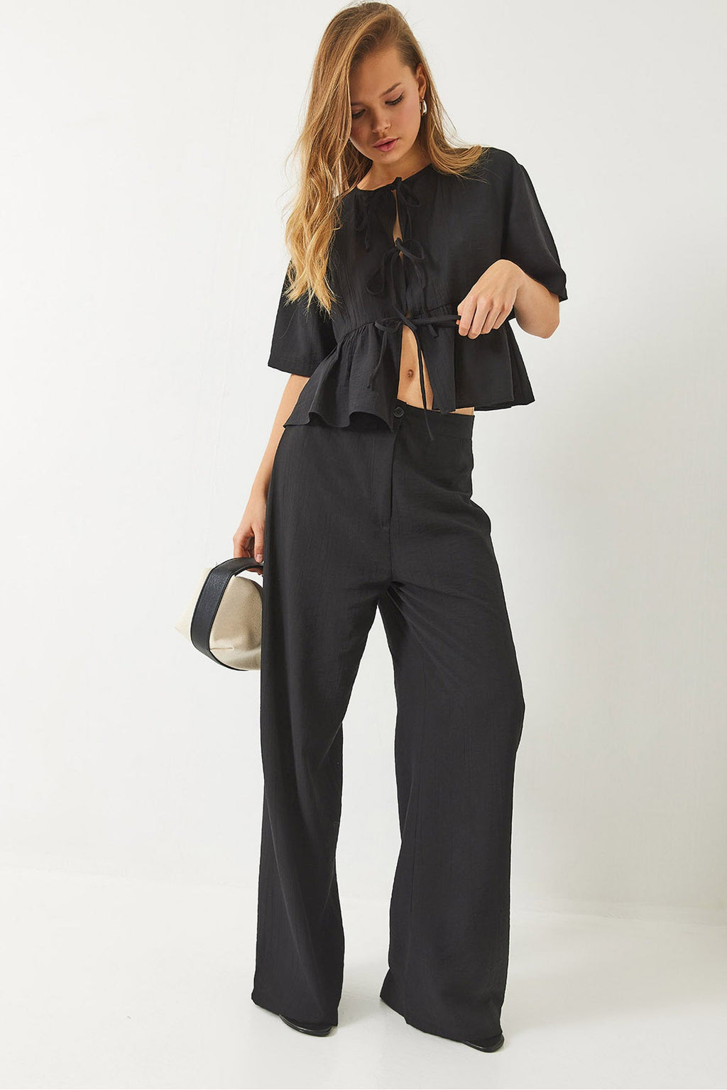 Black Women Two-Piece Set