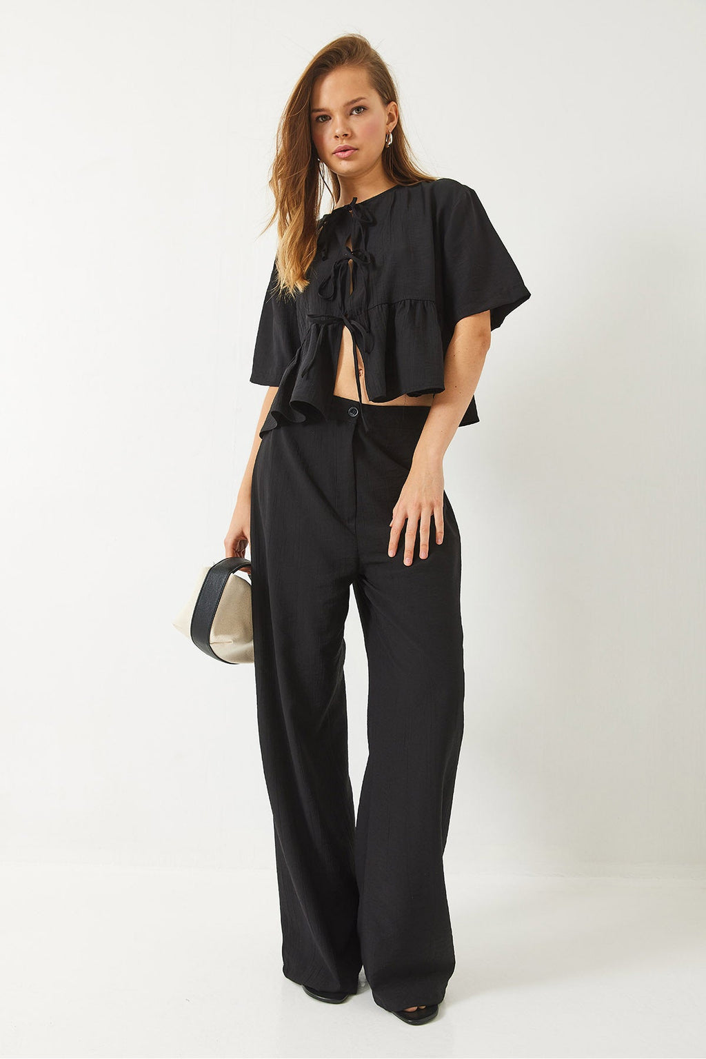 Black Women Two-Piece Set