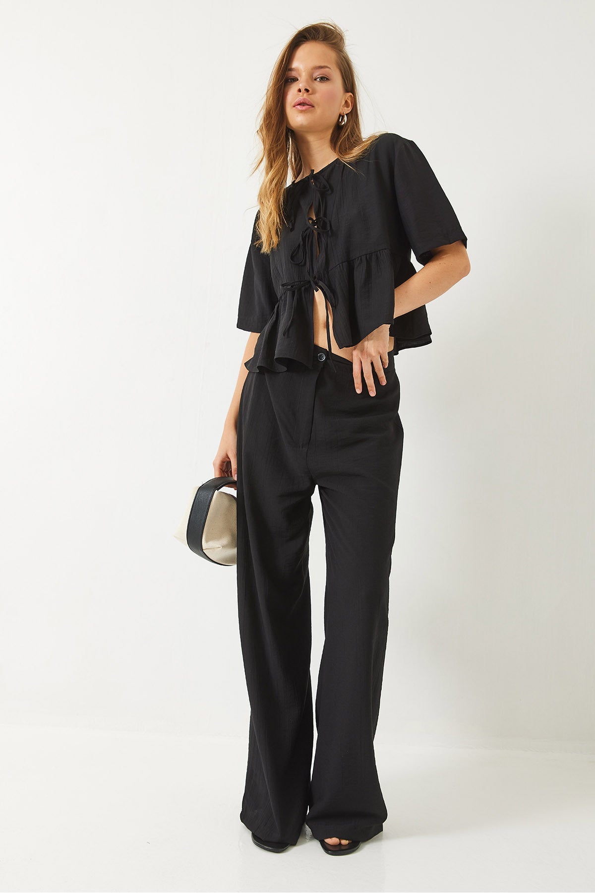 Black Women Two-Piece Set