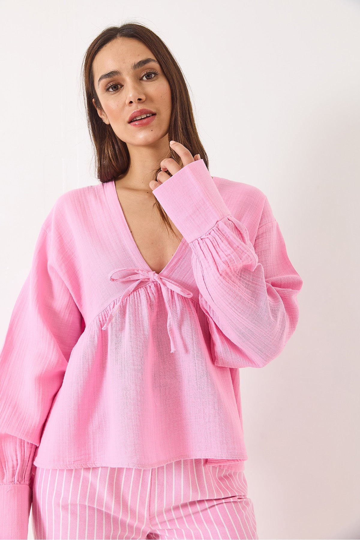 Candy Pink Women Blouse