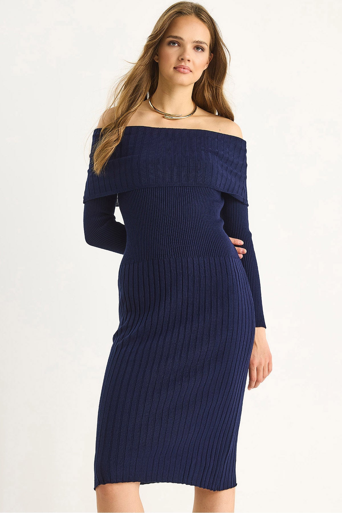 Navy Blue Women Dress
