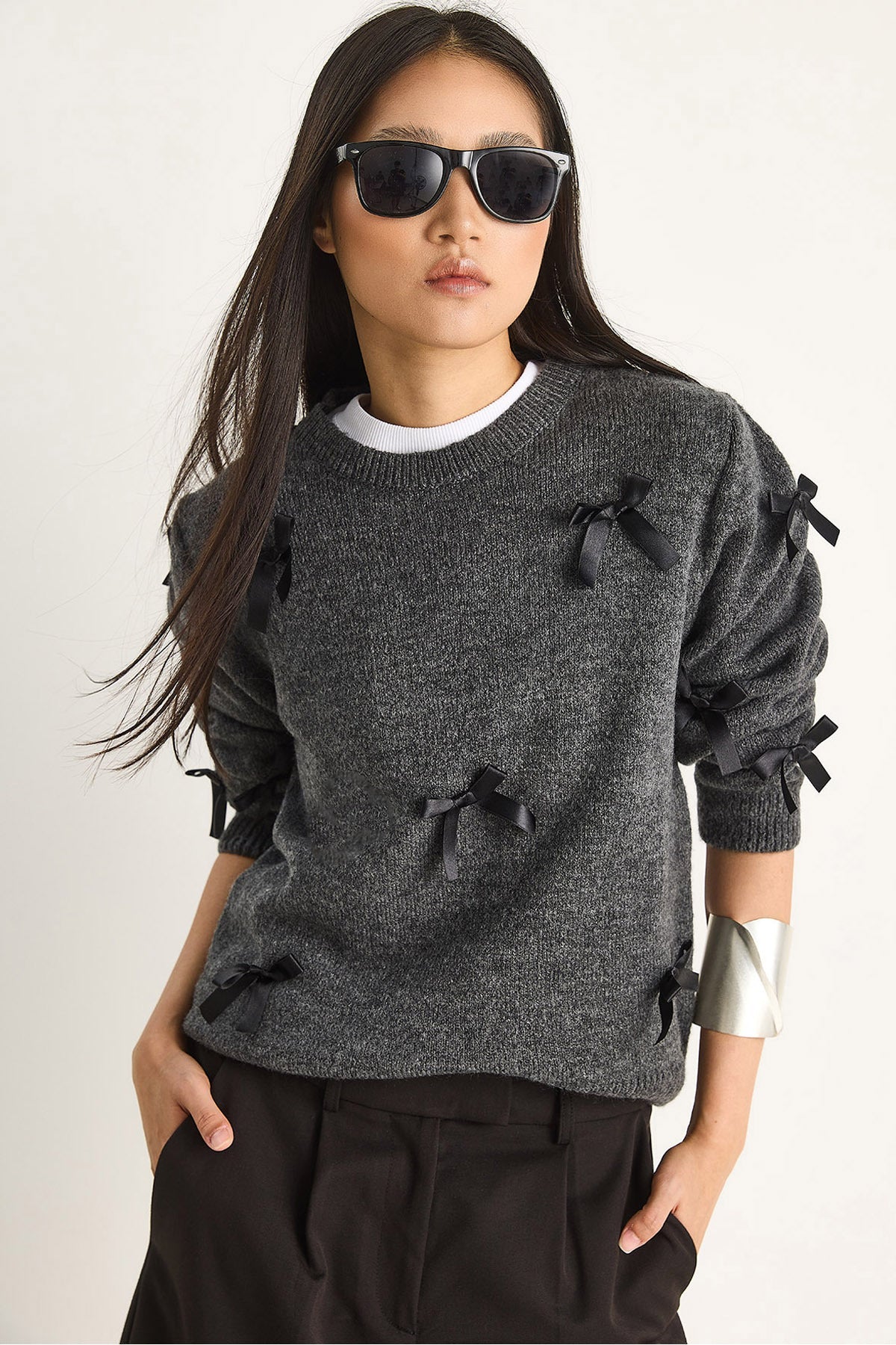 Anthracite Women Sweater