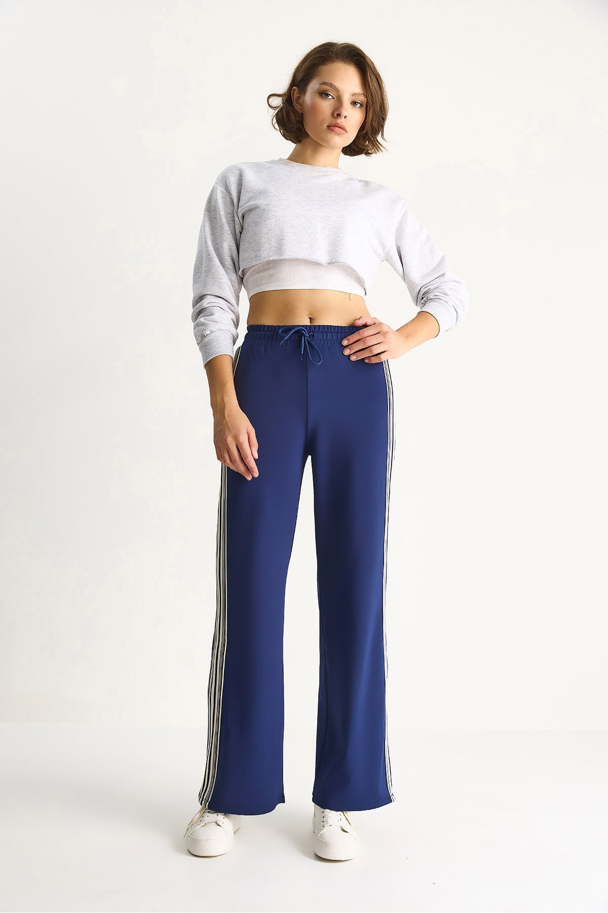 Navy Blue Women Jogger Pants