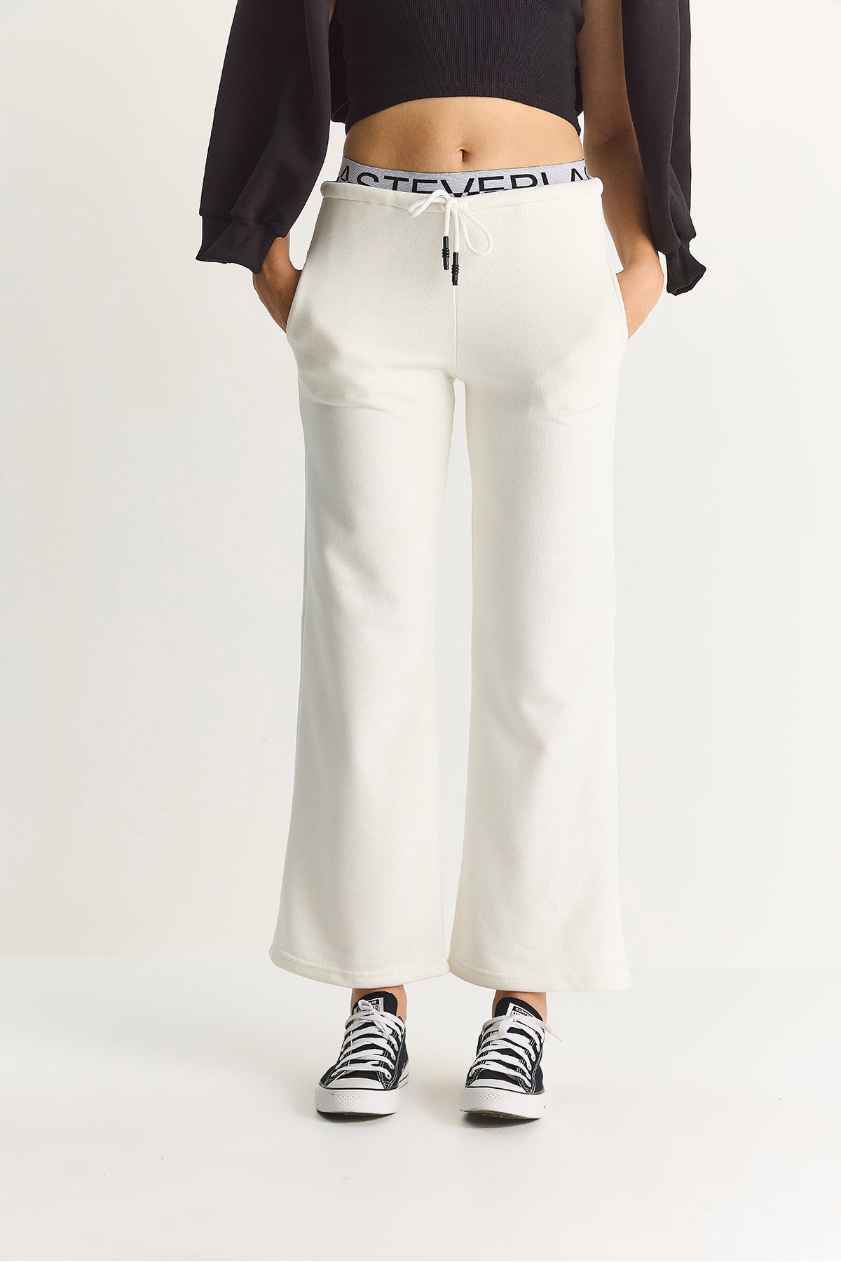 Ecru Women Jogger Pants