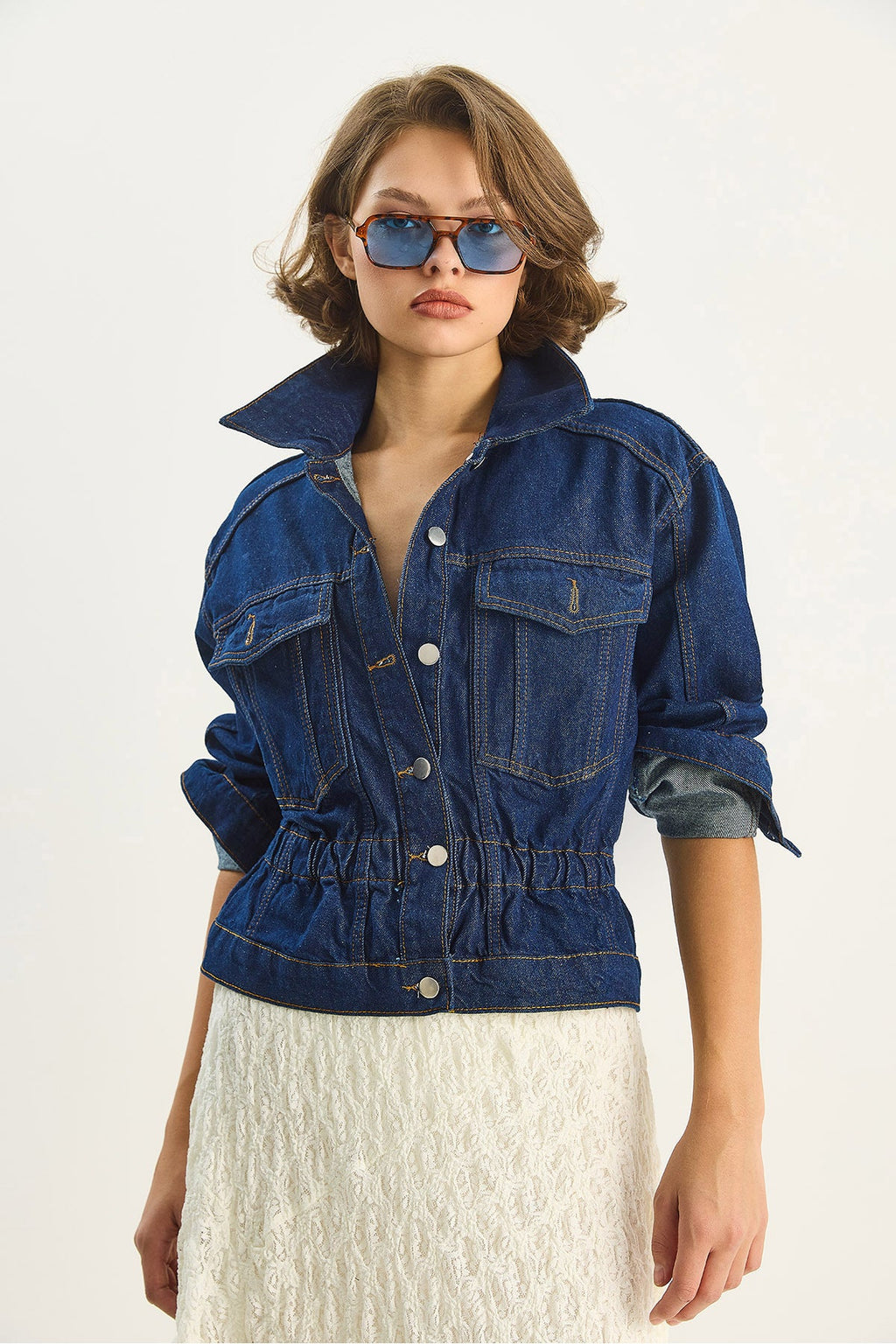Navy Blue Women Jacket