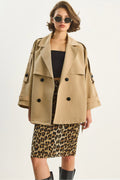 Beige Women Trench Coat