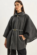 Anthracite Women Poncho